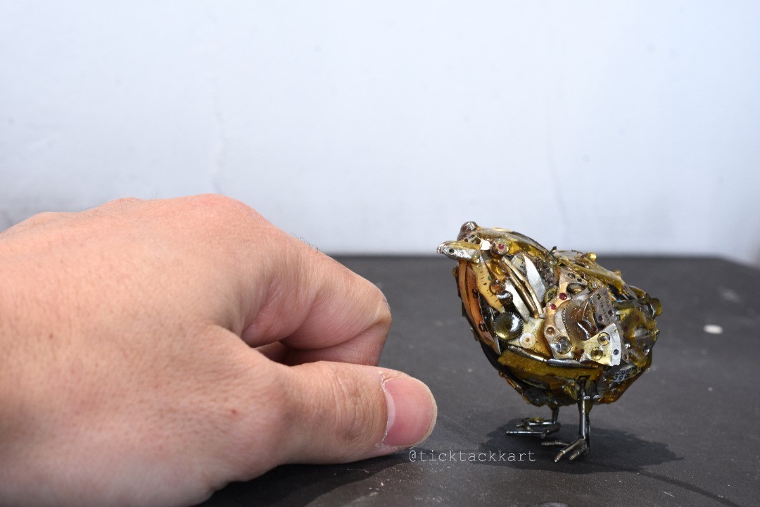 Spare Parts Of Clocks And Glasses Upcycled Into Incredible Animal Sculptures By Megane Tokei Ito (5)