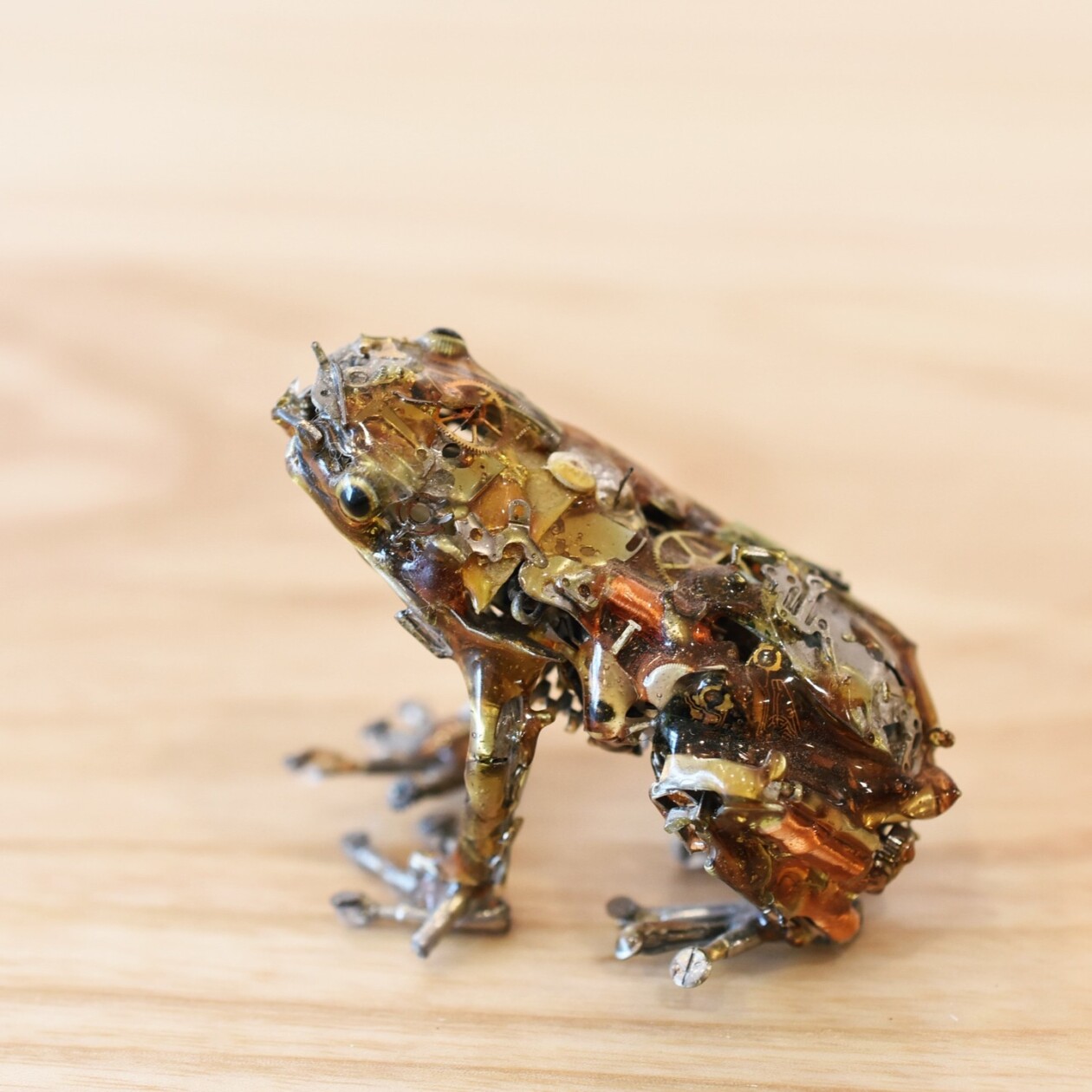 Spare Parts Of Clocks And Glasses Upcycled Into Incredible Animal Sculptures By Megane Tokei Ito (9)