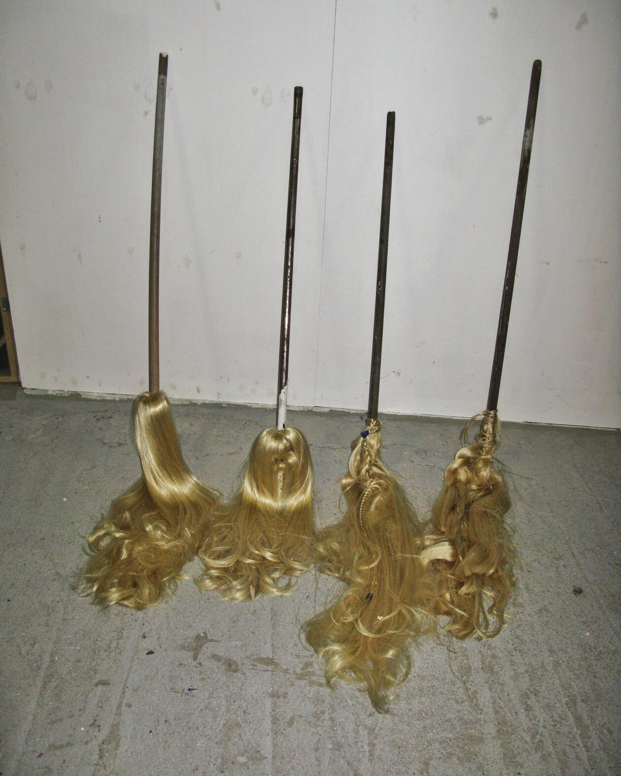 After The Waves (the Waifs) Surreal Sculptures Of Brooms With Human Hairs By Vincent Olinet (6)