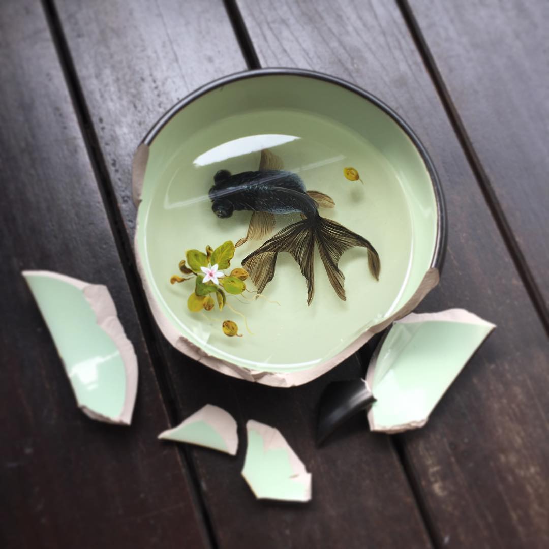 Alive Without Breath, 3d Animals Painted In Layers Of Resin By Keng Lye (15)