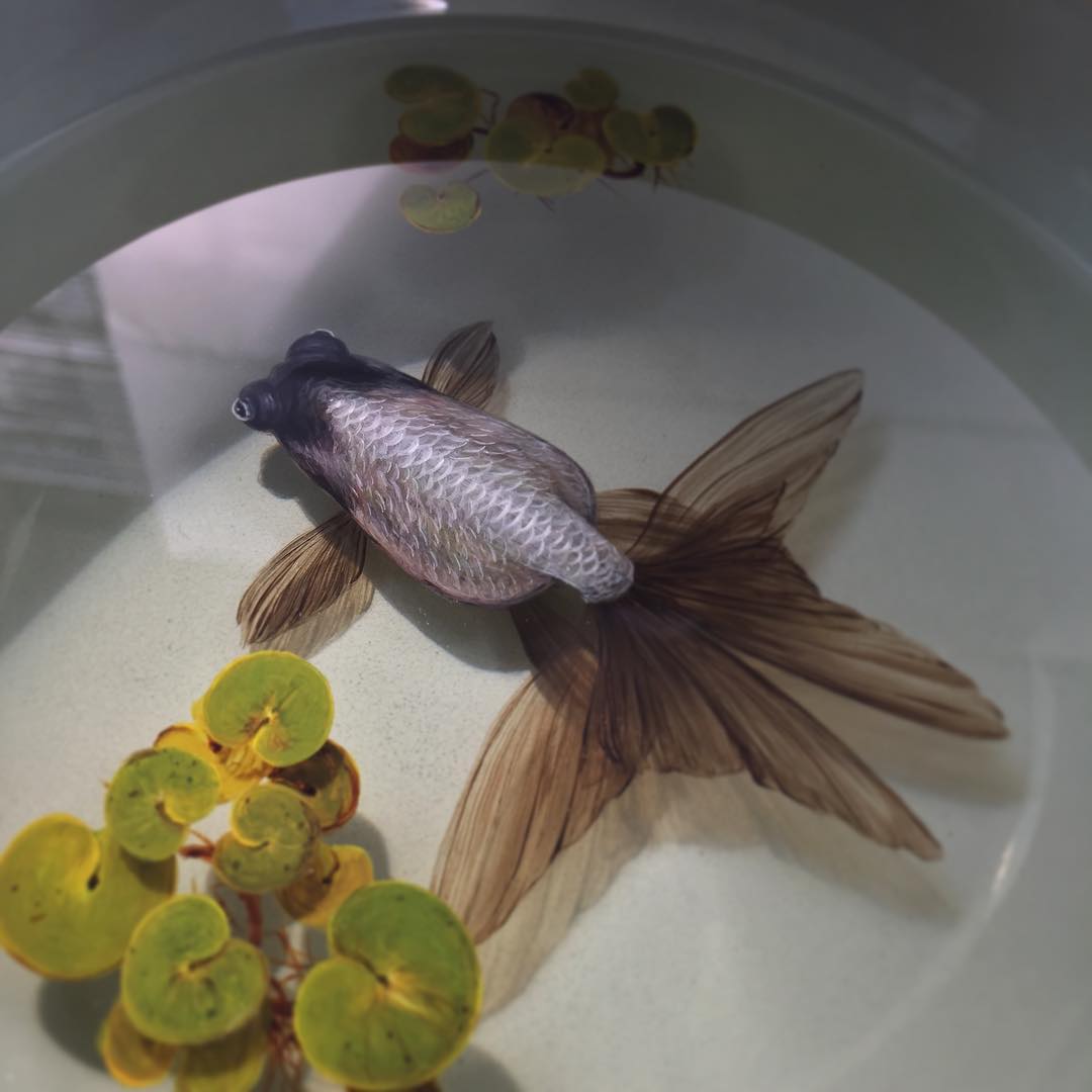 Alive Without Breath, 3d Animals Painted In Layers Of Resin By Keng Lye (16)