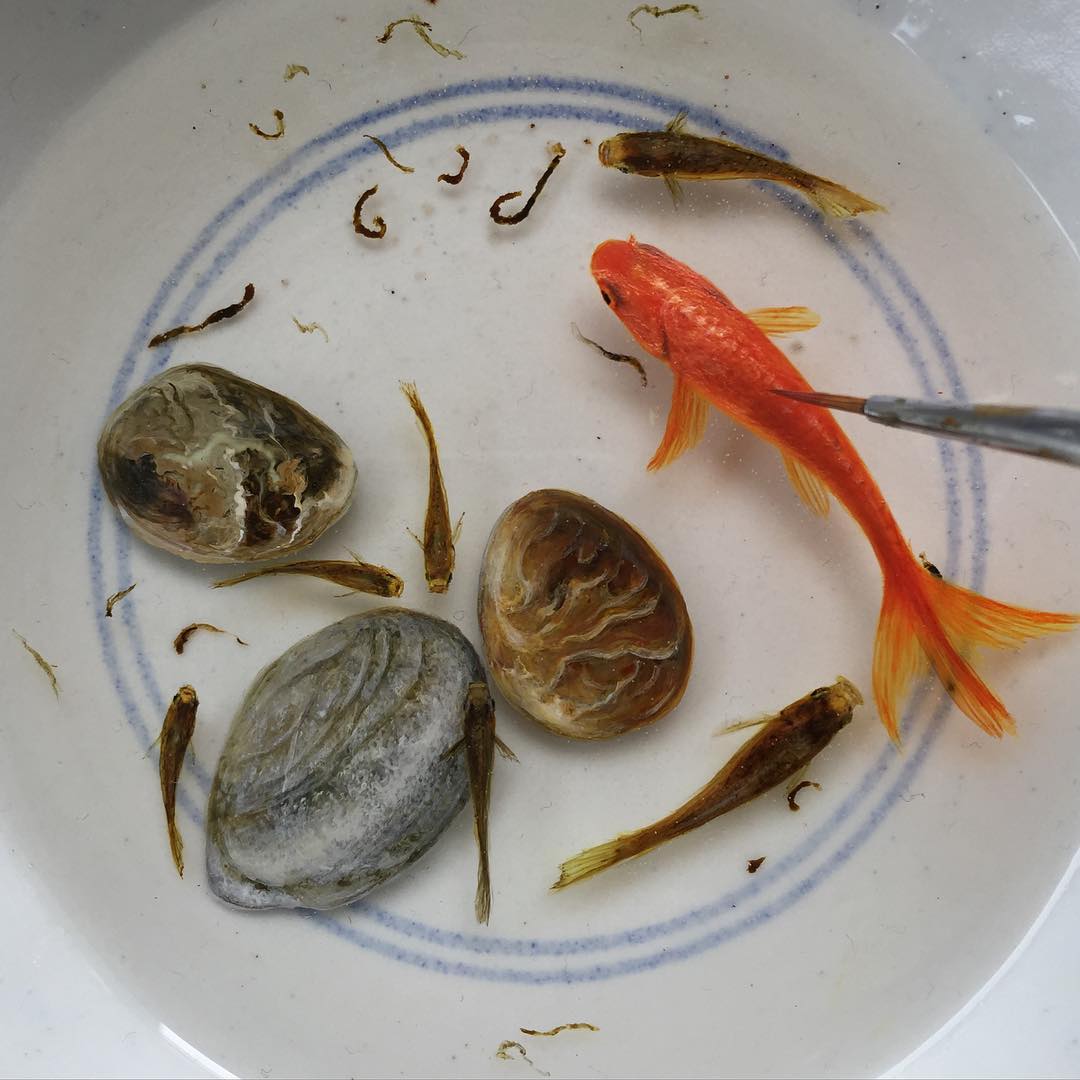 Alive Without Breath, 3d Animals Painted In Layers Of Resin By Keng Lye (2)