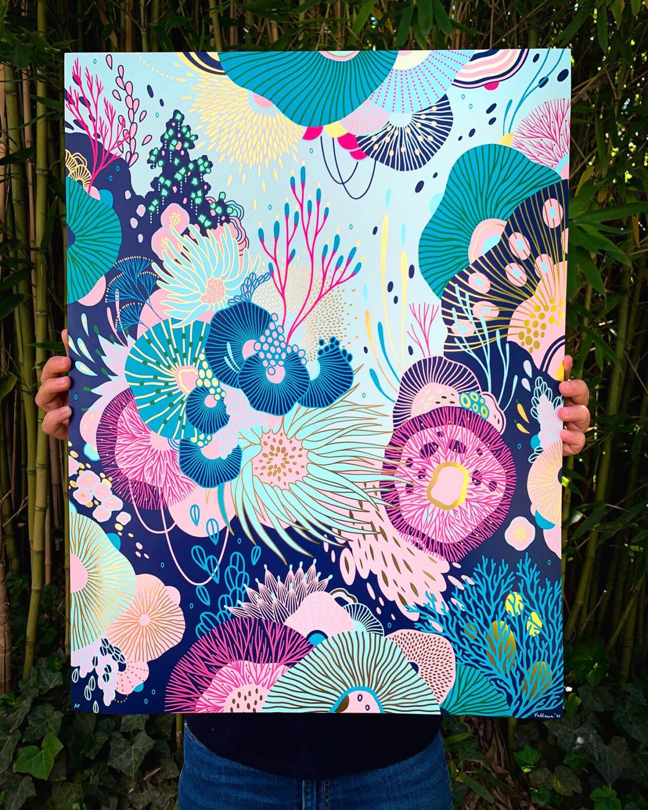 Flaring Mixed Media Paintings Of Dreamy Aquatic Ecosystems By Yellena James (10)