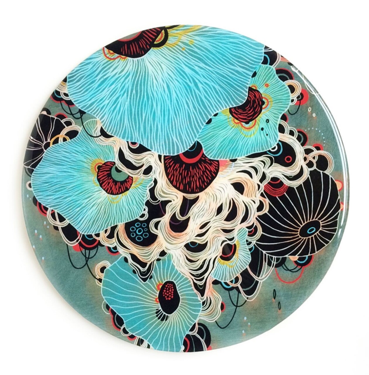 Flaring Mixed Media Paintings Of Dreamy Aquatic Ecosystems By Yellena James (3)