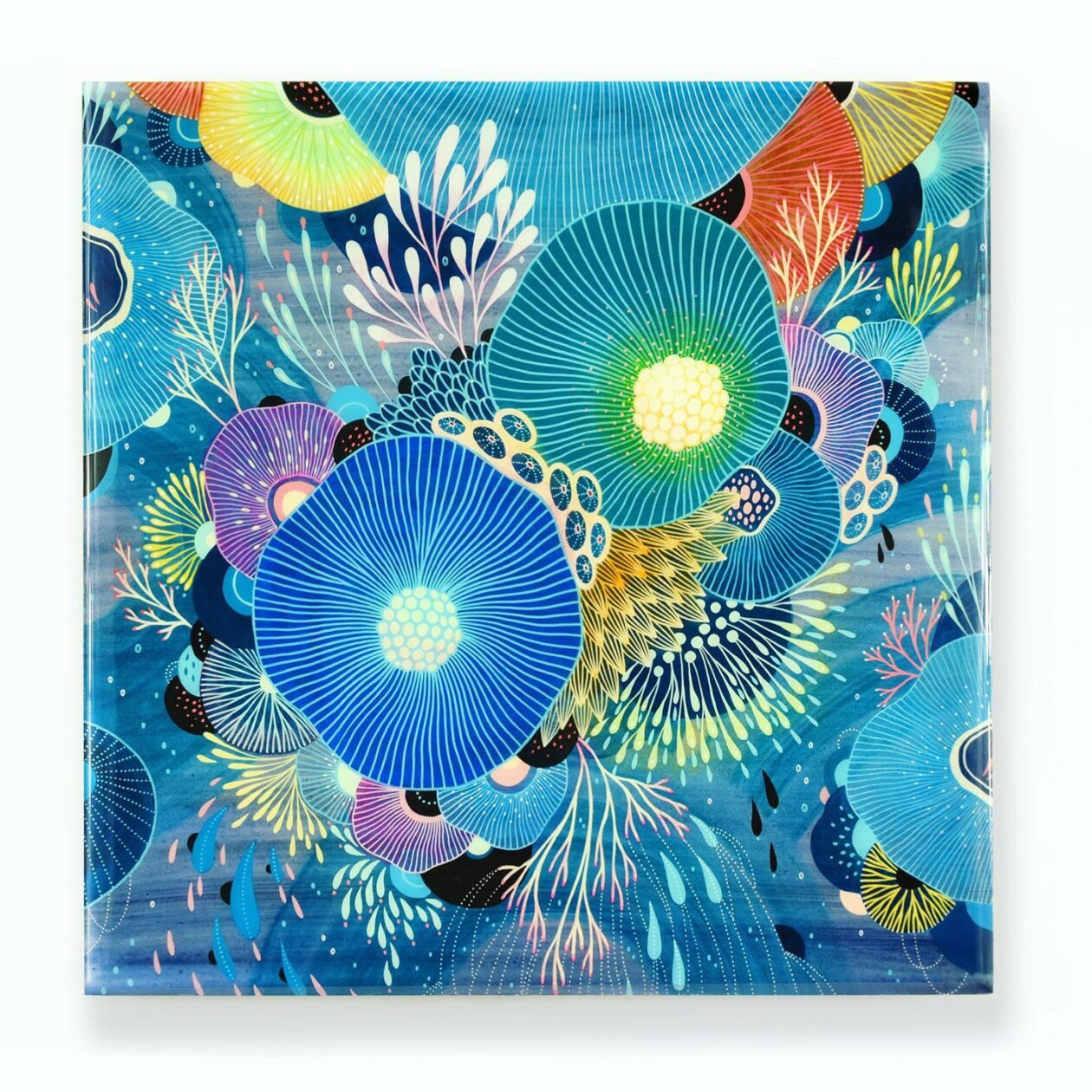 Flaring Mixed Media Paintings Of Dreamy Aquatic Ecosystems By Yellena James (5)