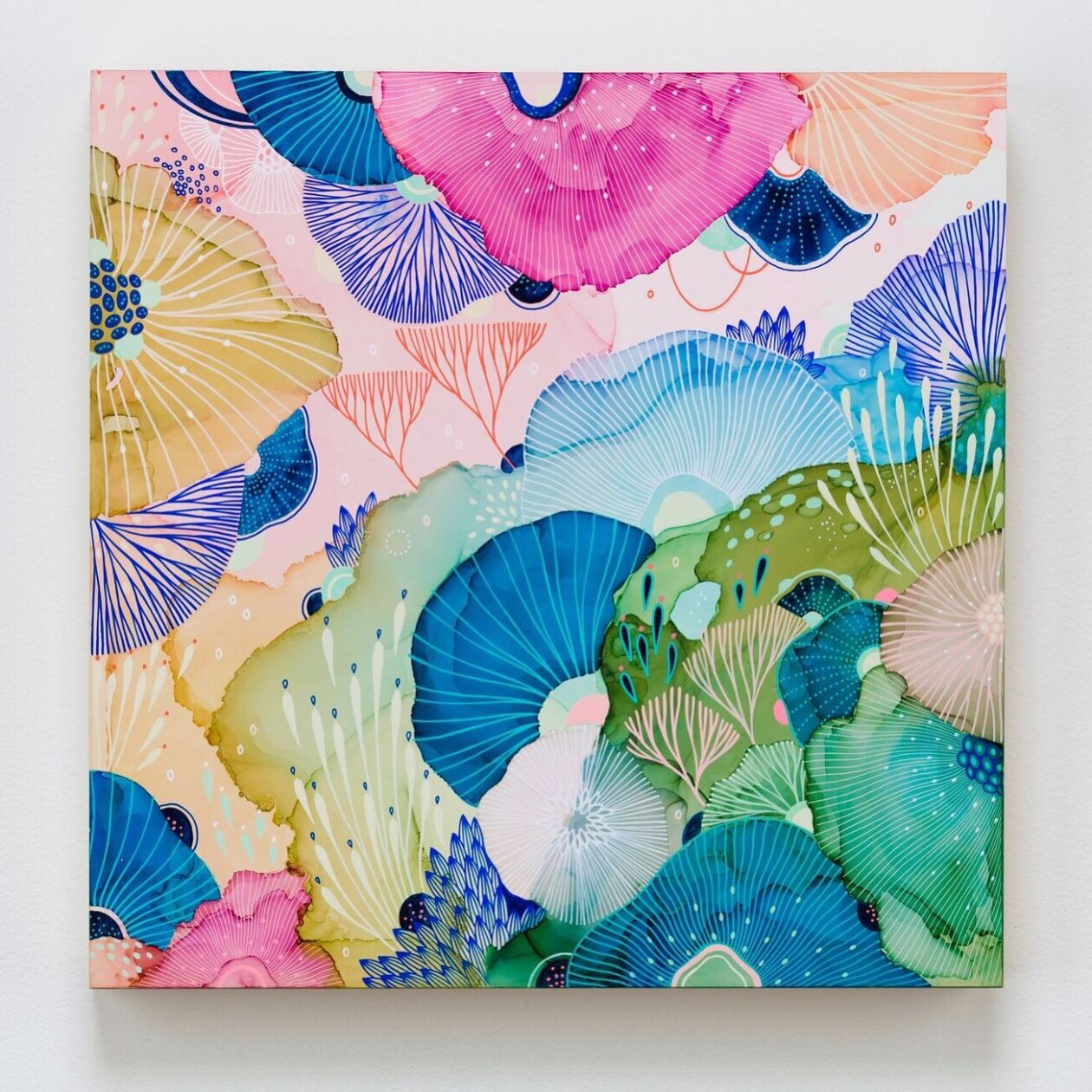 Flaring Mixed Media Paintings Of Dreamy Aquatic Ecosystems By Yellena James (7)