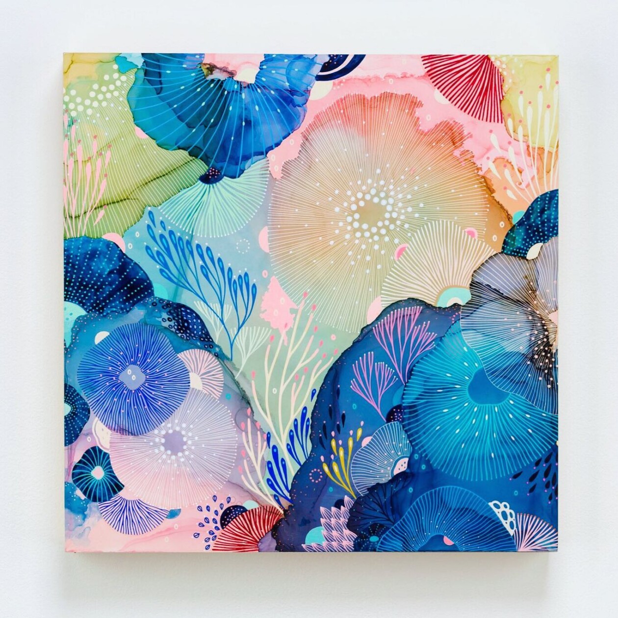 Flaring Mixed Media Paintings Of Dreamy Aquatic Ecosystems By Yellena James (8)