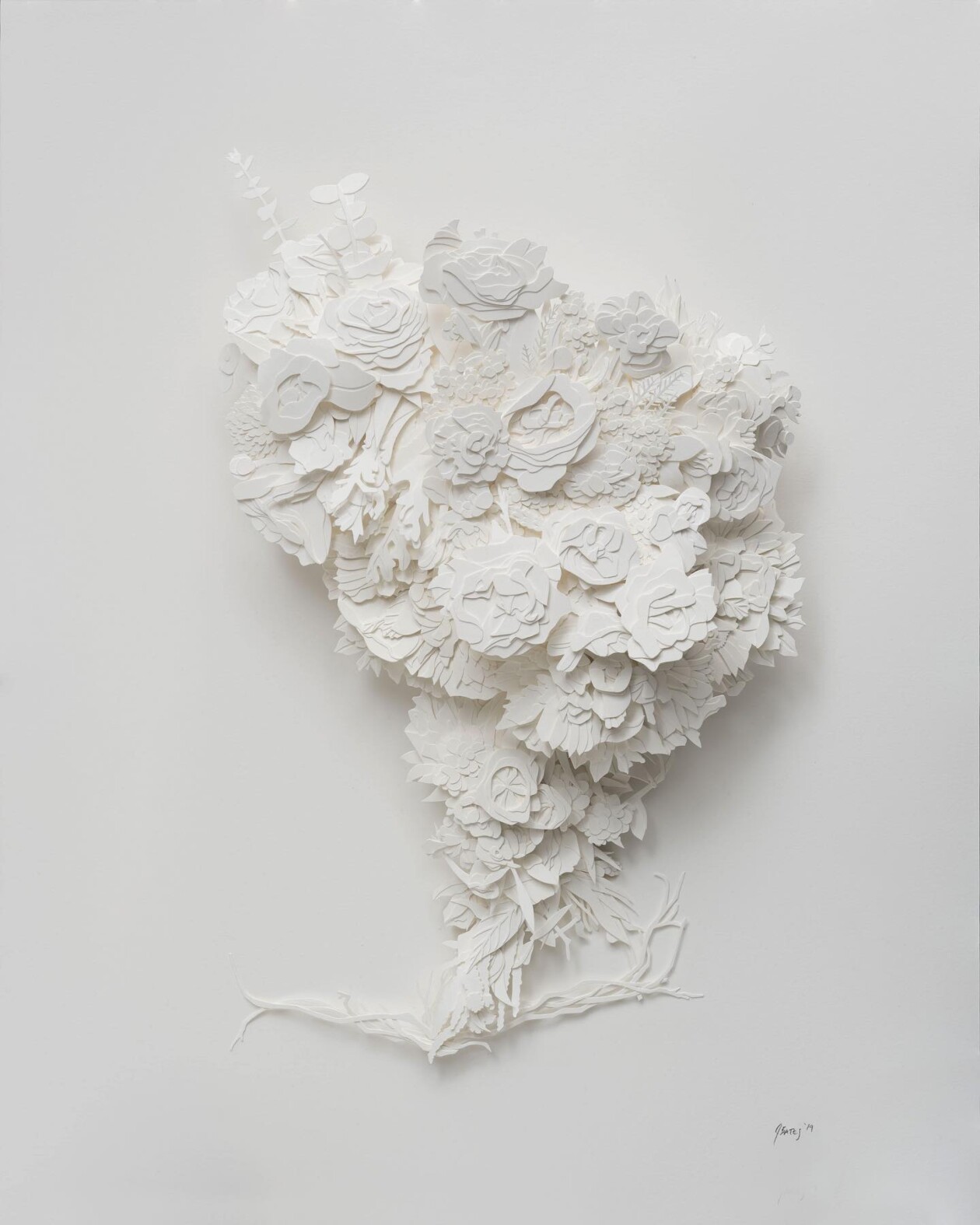 Gorgeously Intricate Floral Paper Cutting Sculptures By Joey Bates (20)