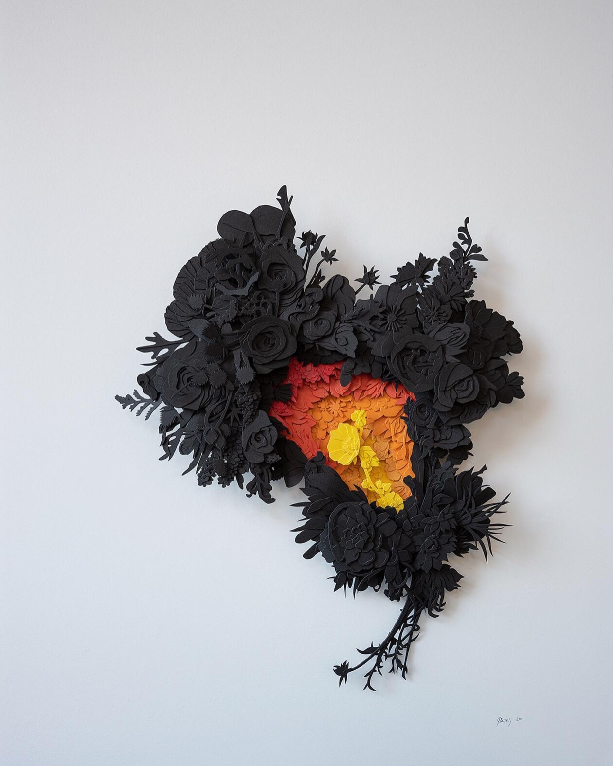 Gorgeously Intricate Floral Paper Cutting Sculptures By Joey Bates (5)