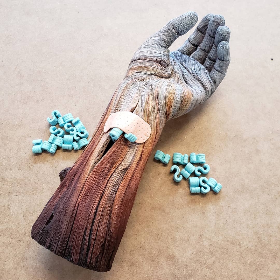 Humans And Nature, Poetic And Illusionistic Ceramic Sculptures By Christopher David White (11)