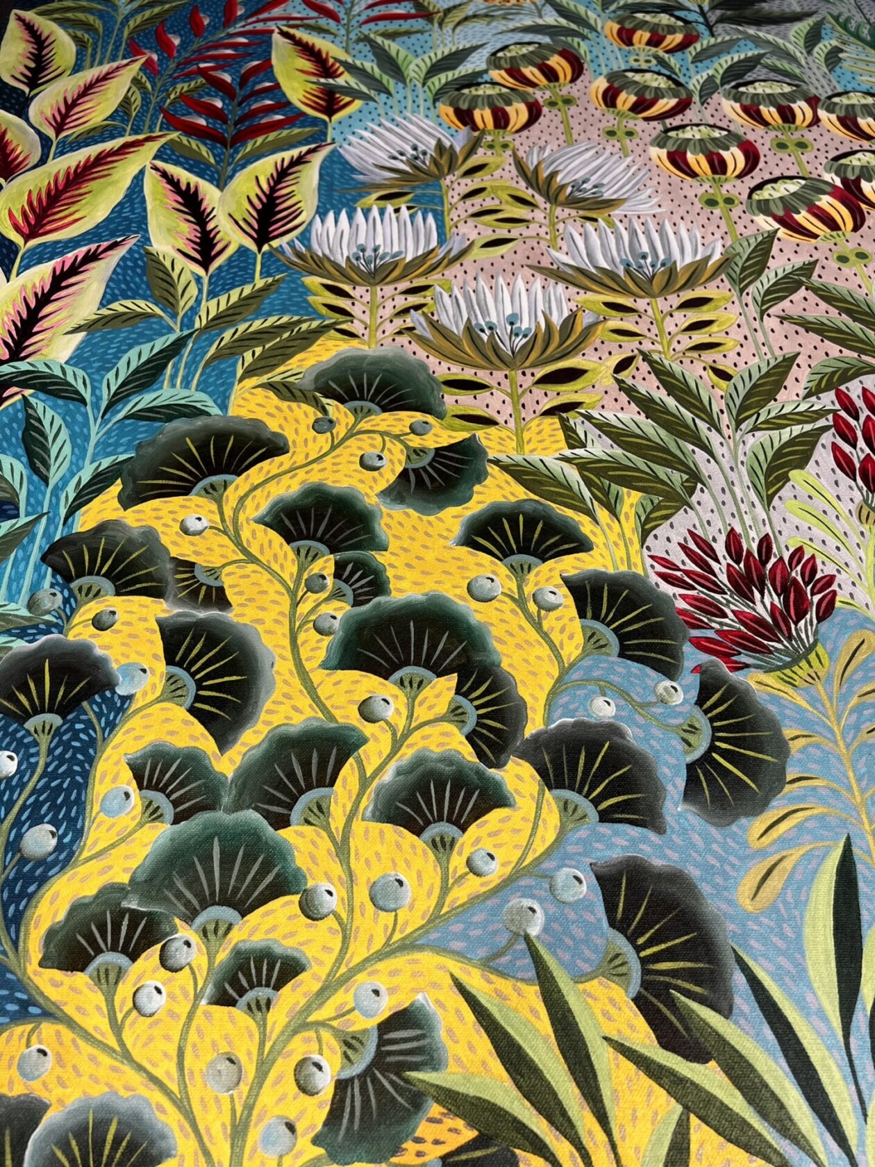 Intricate And Detailed Fantasy Garden Paintings By Nidhi Mariam Jacob (4)