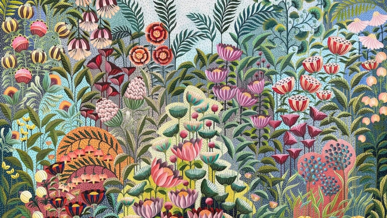 Intricate And Detailed Fantasy Garden Paintings By Nidhi Mariam Jacob (8)