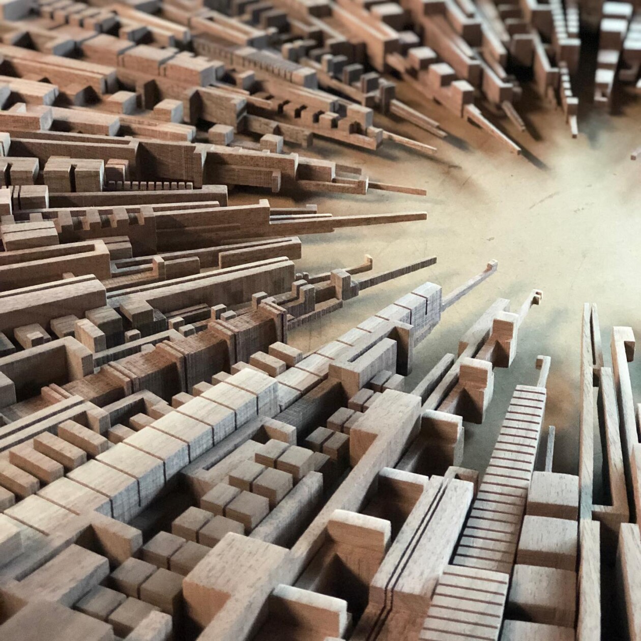 Intricate Cityscape Sculptures Made From Scrap Wood By James Mcnabb (5)