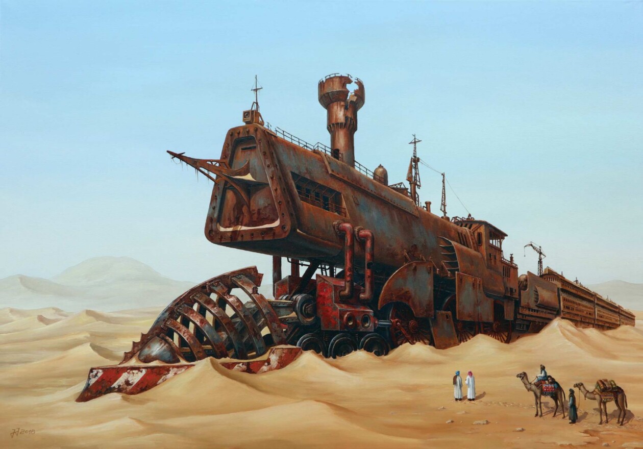 Jaroslaw Jasnikowski Fuses Surrealism And Steampunk Aesthetics To Create Dream Like Scenarios (12)