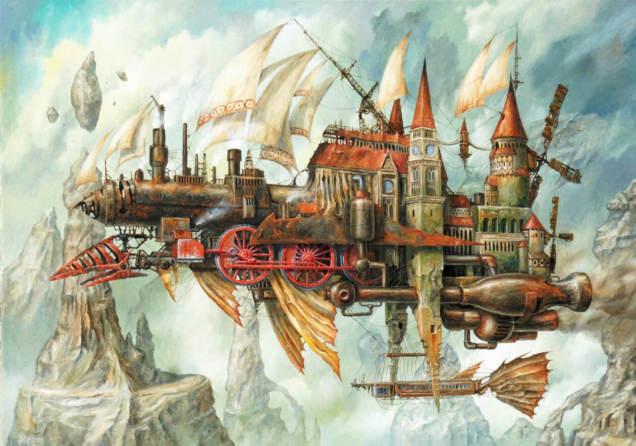 Jaroslaw Jasnikowski Fuses Surrealism And Steampunk Aesthetics To Create Dream Like Scenarios (6)