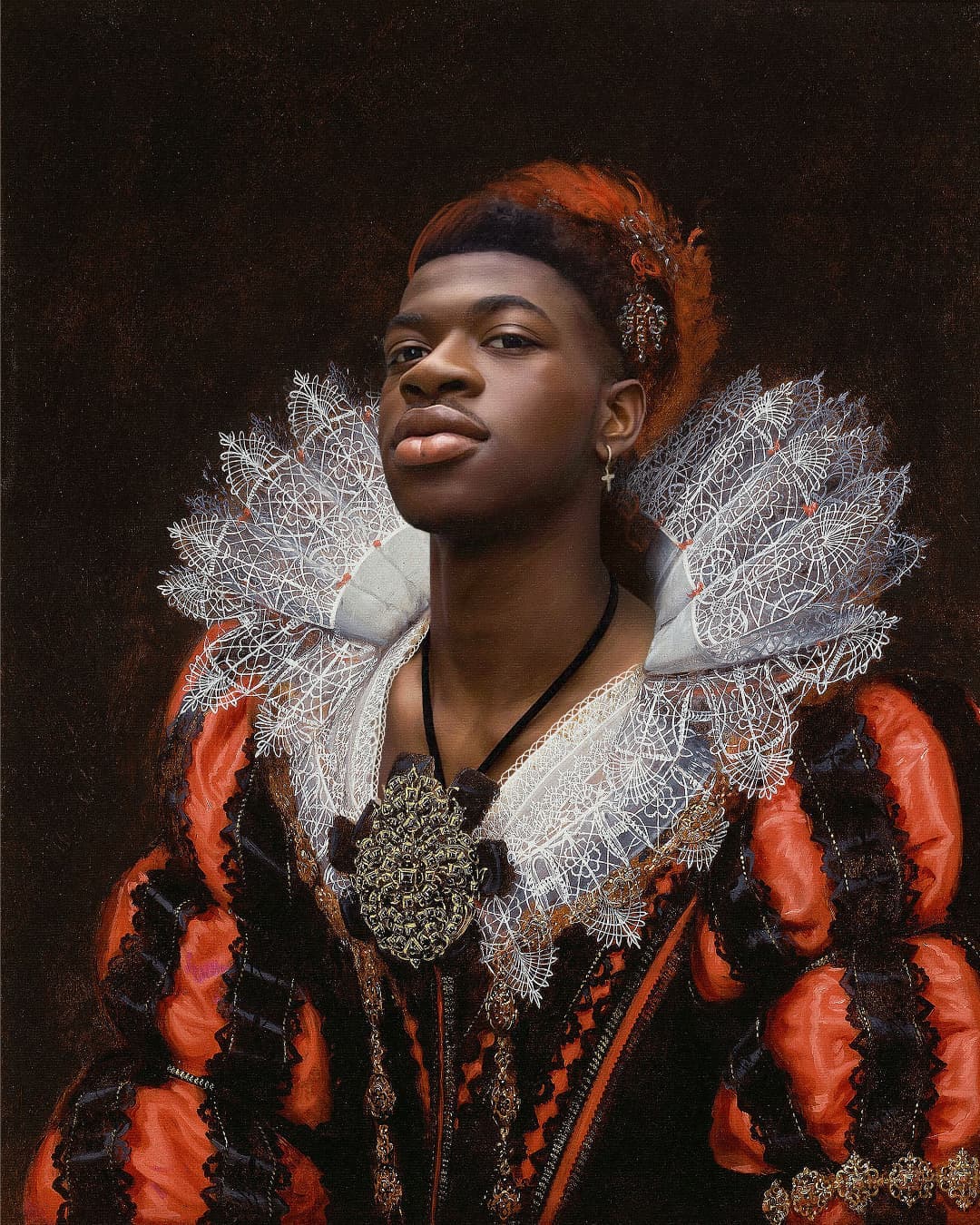 Kyès Recreates Portraits Of Celebrities As If They Were In Classical Paintings (19)