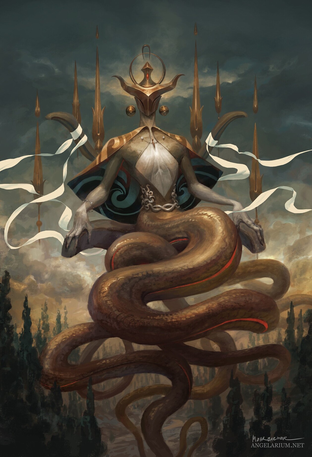 Peter Mohrbacher Blends Surrealism With Fantasy To Create Powerful Magical Beings (7)