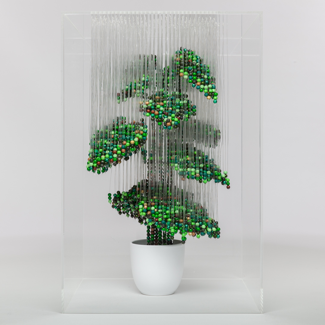 Symbolist Hanging Bead Sculptures By Natasja Van Der Meer (13)