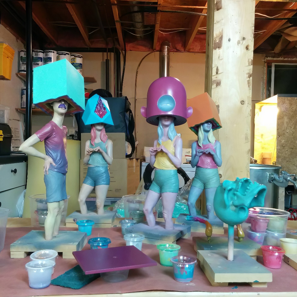 Vibrant And Thought Provoking Cartoon Like Sculptures By Troy Coulterman (12)