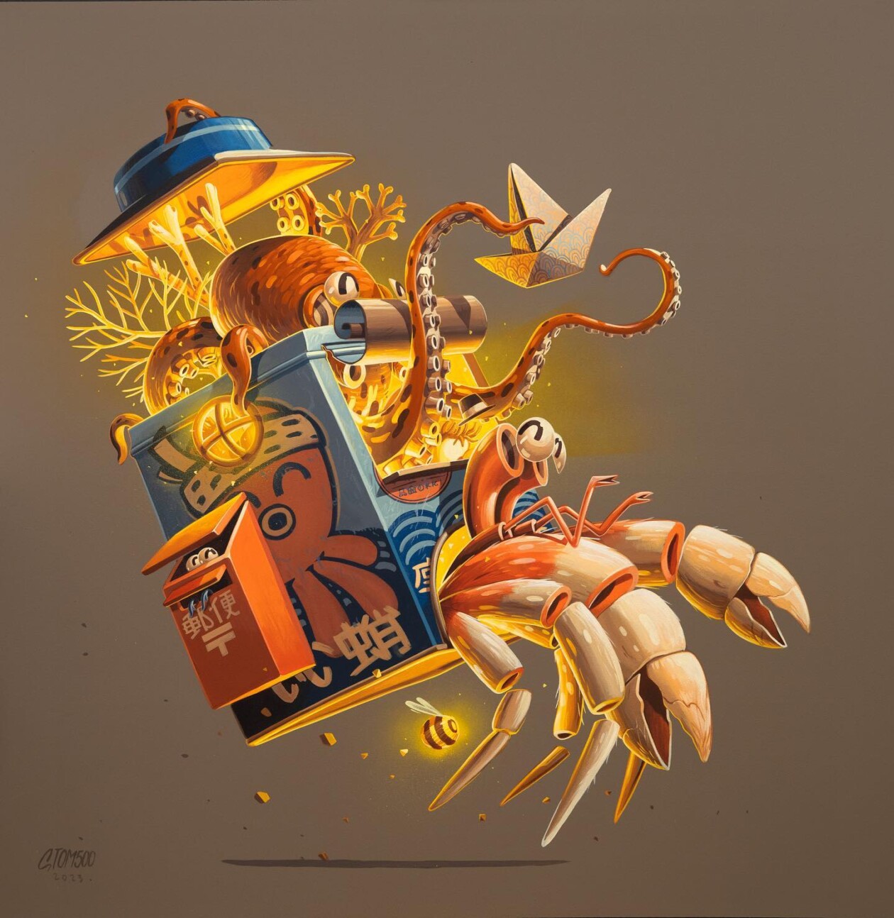 Vibrant Surrealistic Cartoon Illustrations And Murals By Locatelli Thomas (16)