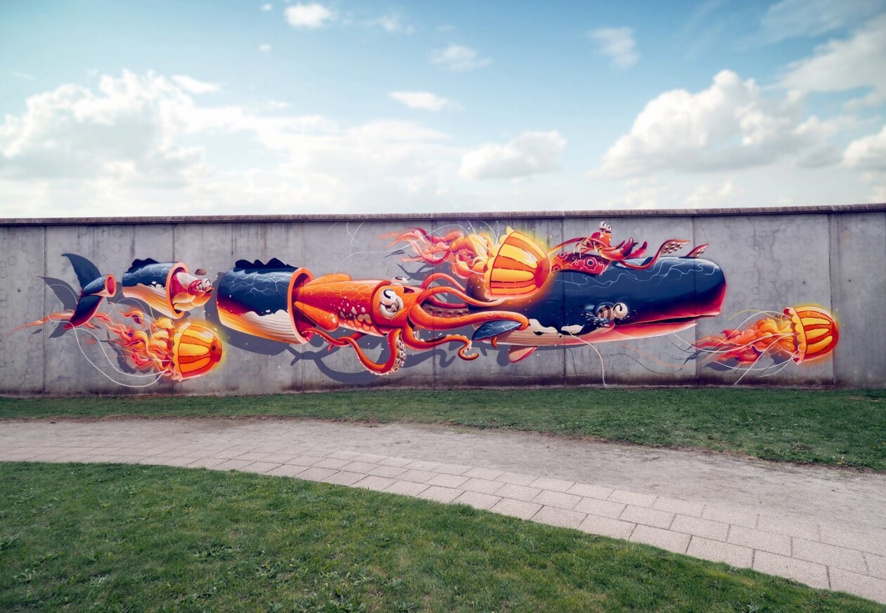 Vibrant Surrealistic Cartoon Illustrations And Murals By Locatelli Thomas (3)