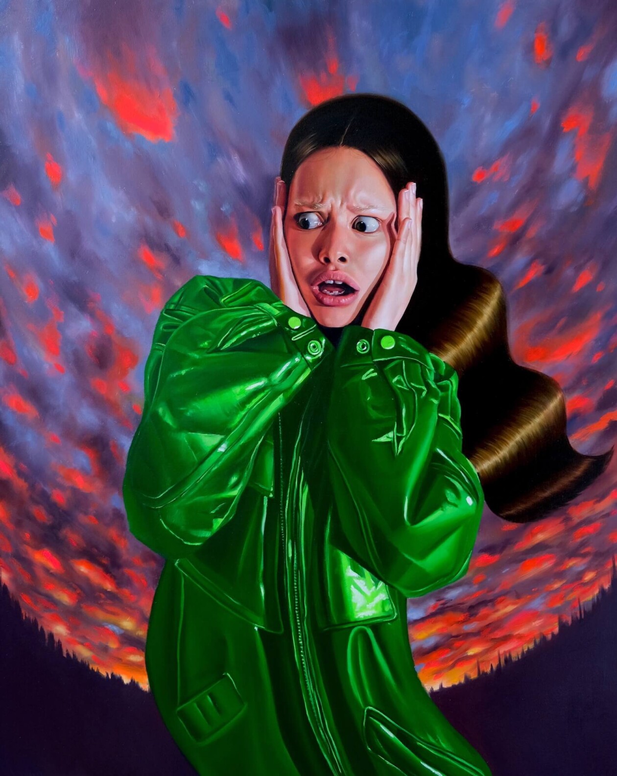 Vivid Portrait Paintings Of Female Figures By Roxanne Sauriol (1)