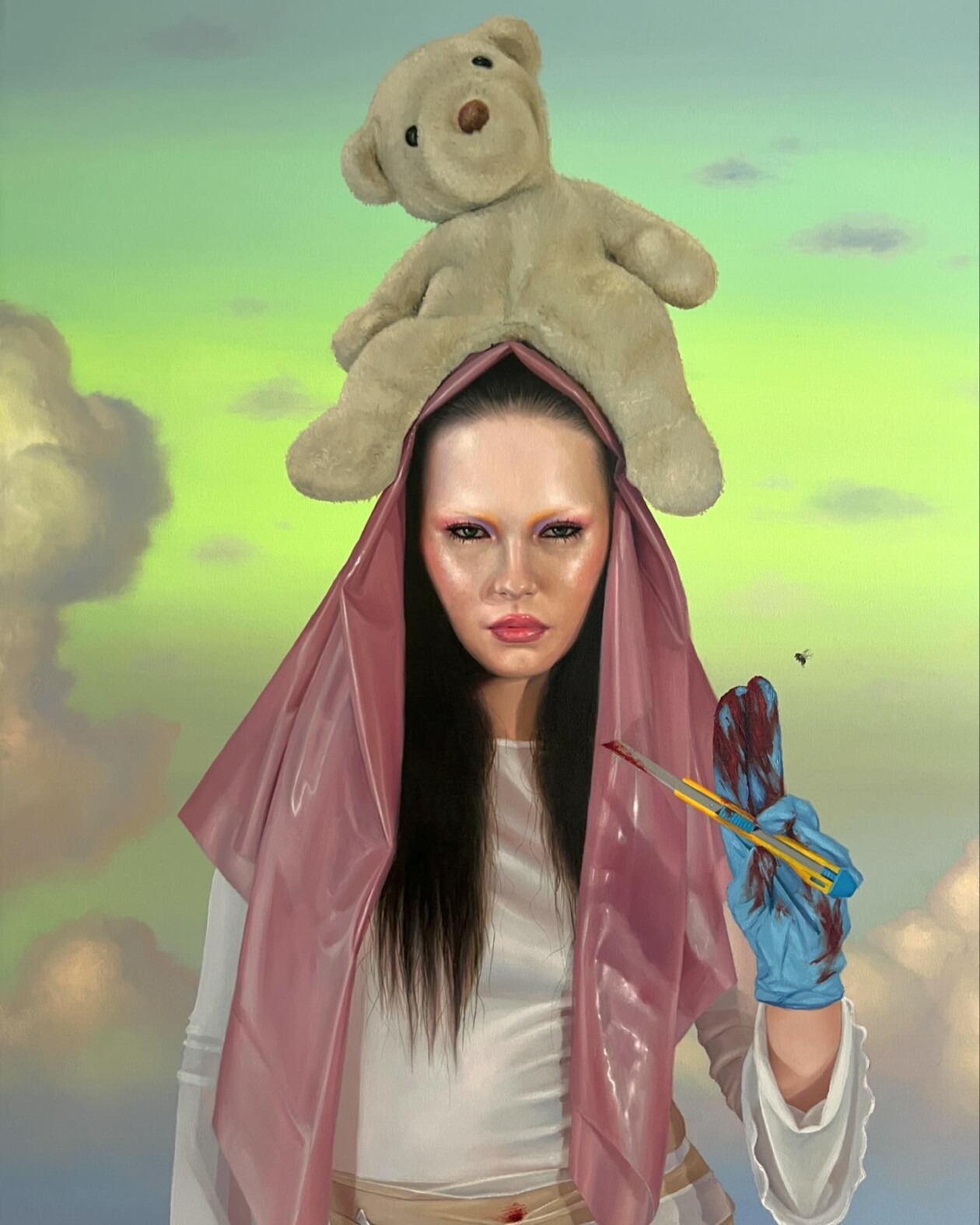 Vivid Portrait Paintings Of Female Figures By Roxanne Sauriol (12)