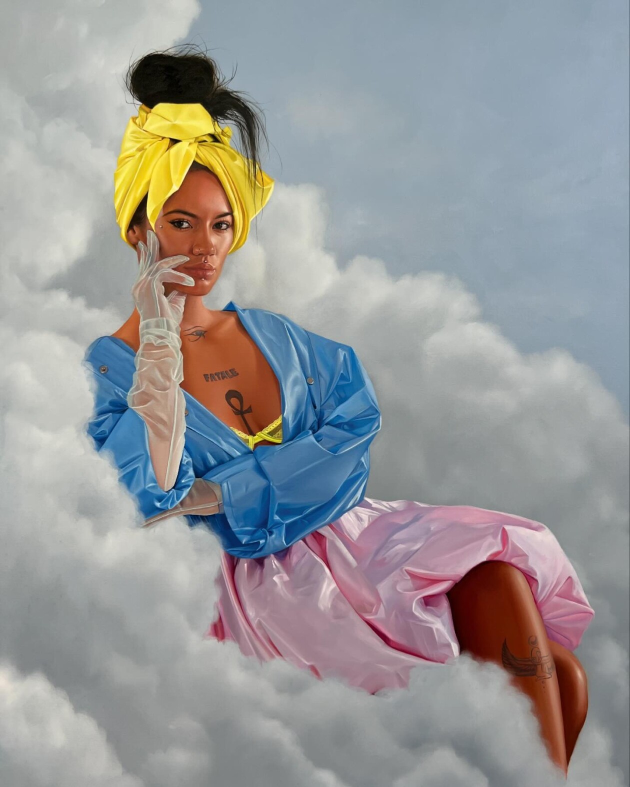 Vivid Portrait Paintings Of Female Figures By Roxanne Sauriol (13)