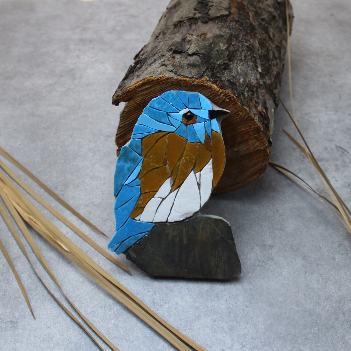 Whimsically Detailed Bird And Feather Mosaics By French Artist Céline Sutra (11)