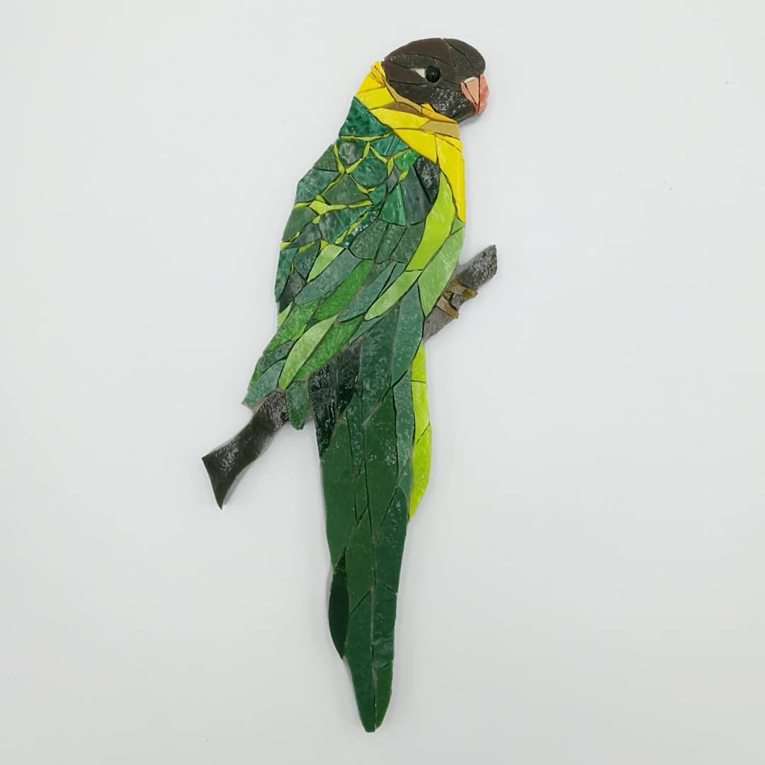 Whimsically Detailed Bird And Feather Mosaics By French Artist Céline Sutra (14)