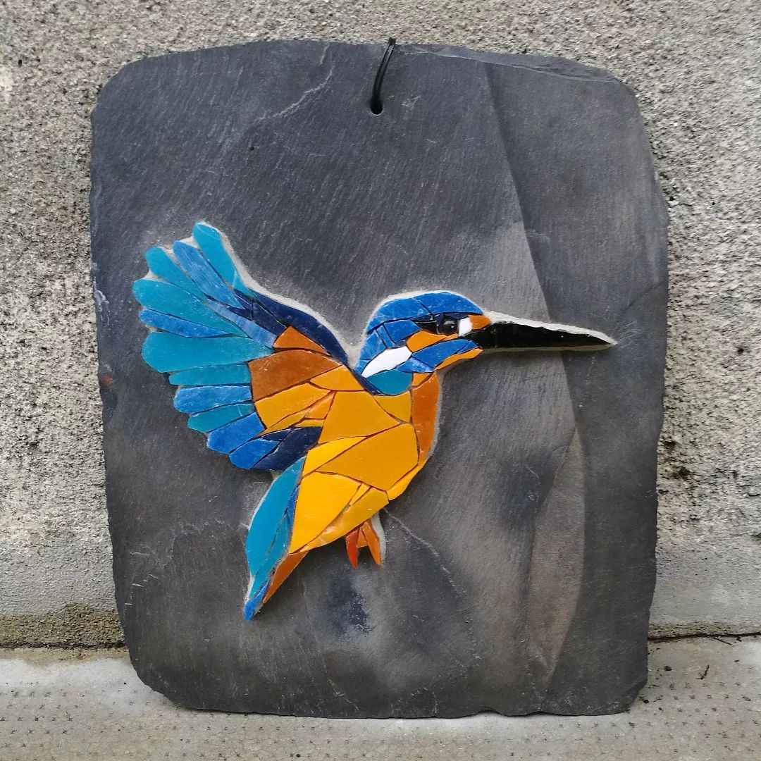 Whimsically Detailed Bird And Feather Mosaics By French Artist Céline Sutra (2)