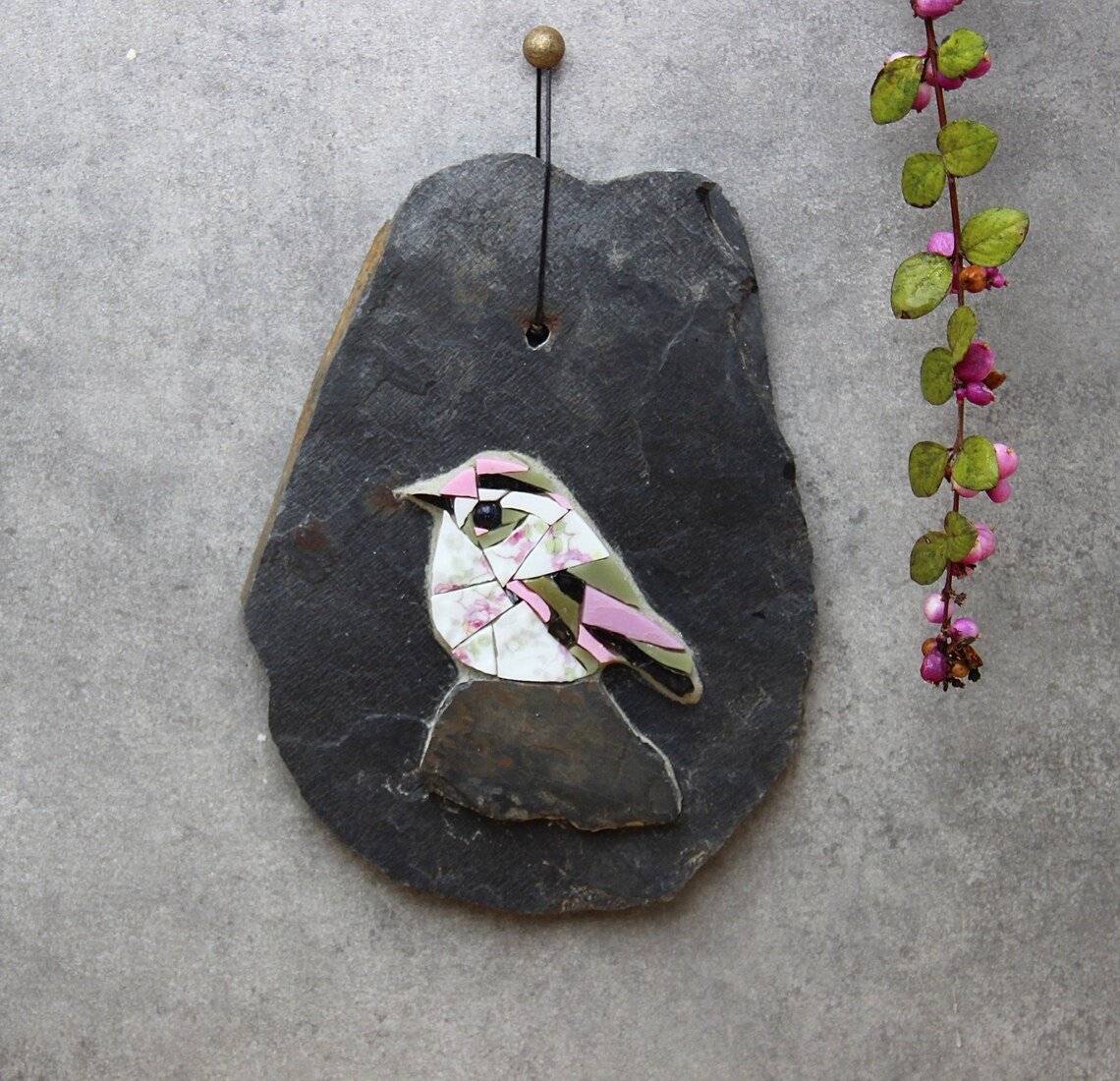 Whimsically Detailed Bird And Feather Mosaics By French Artist Céline Sutra (2)