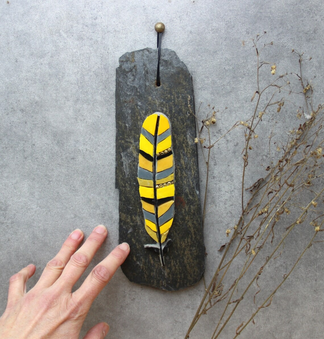 Whimsically Detailed Bird And Feather Mosaics By French Artist Céline Sutra (8)