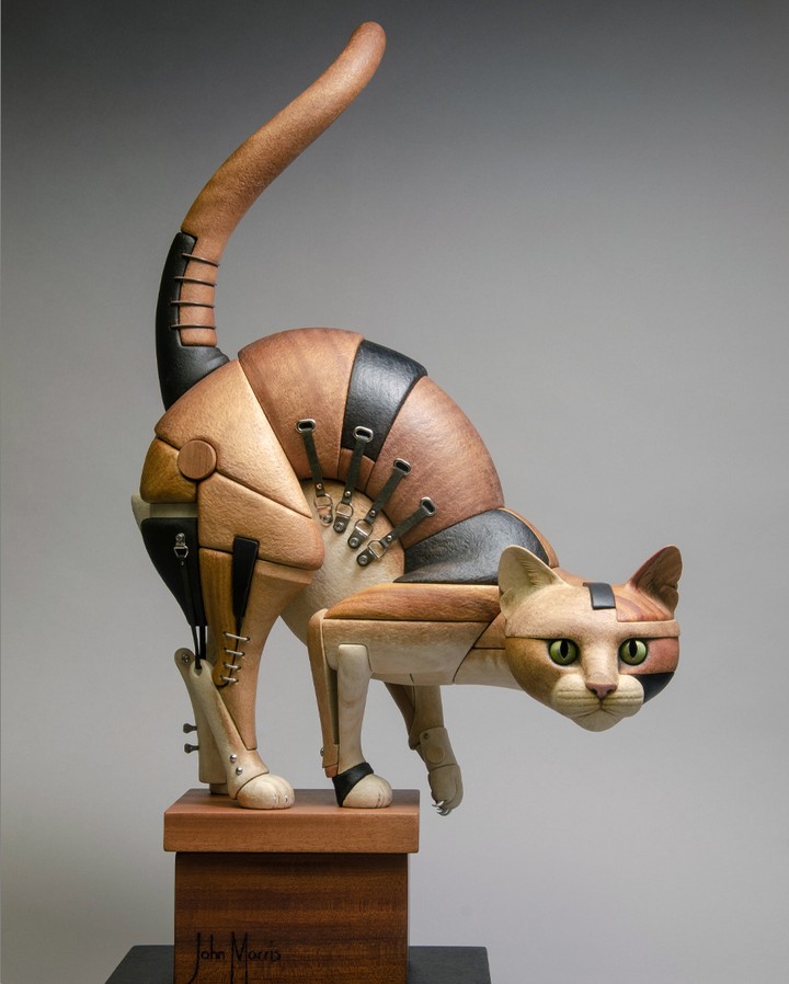 Elegance Meets Eerie, Unveiling The Wood Sculptures Of John Morris (1)