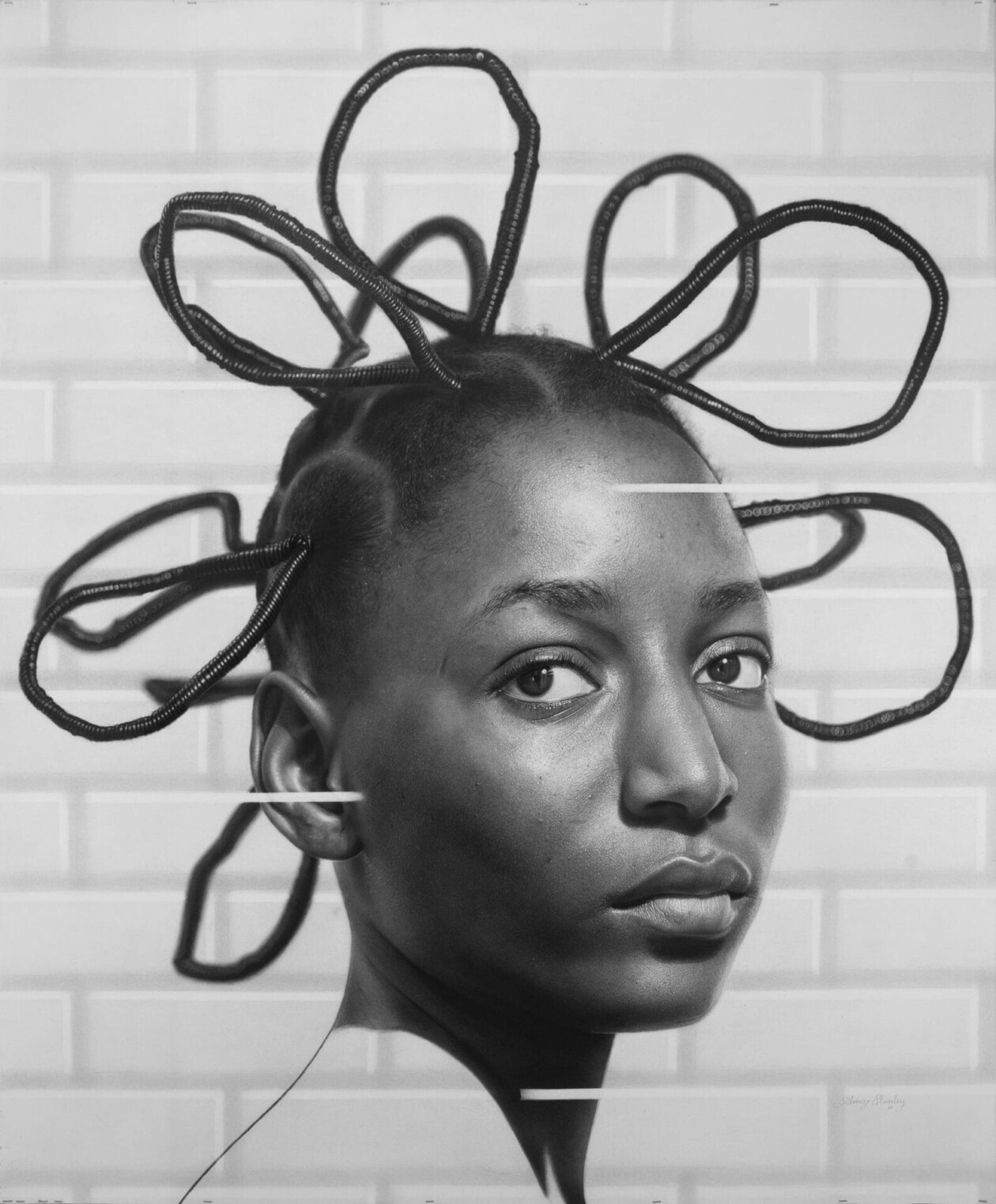 Hyperrealistic Black And White Pencil Drawings Of Arinze Stanley (15)