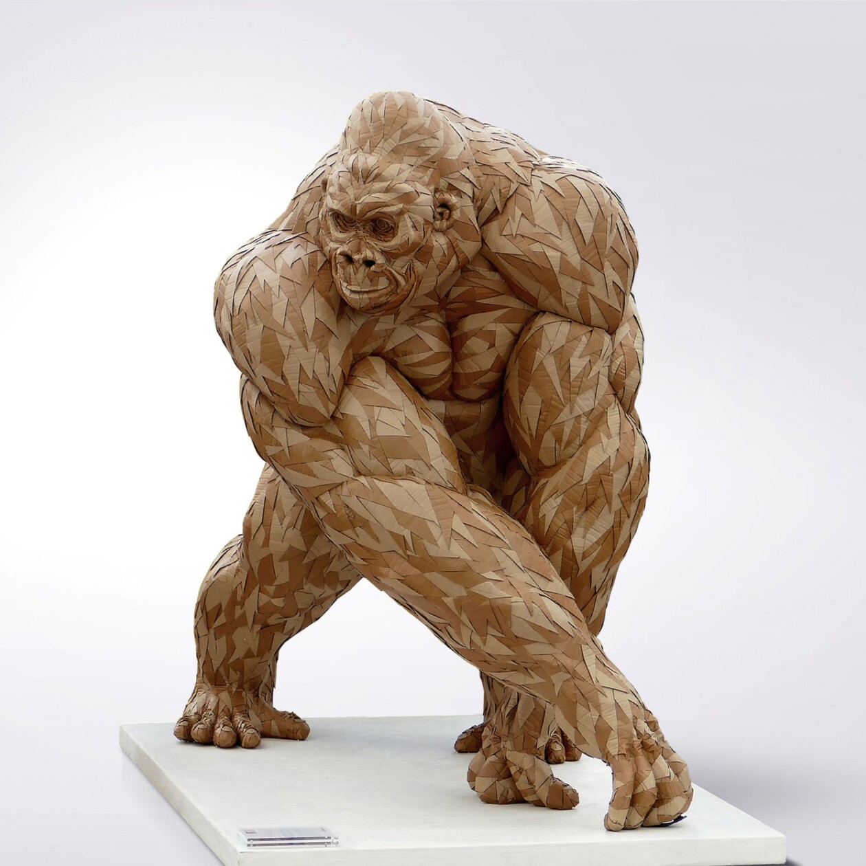 Cardboard Wonders, Olivier Bertrand’s Sustainable Lifelike Animal Sculptures (6)