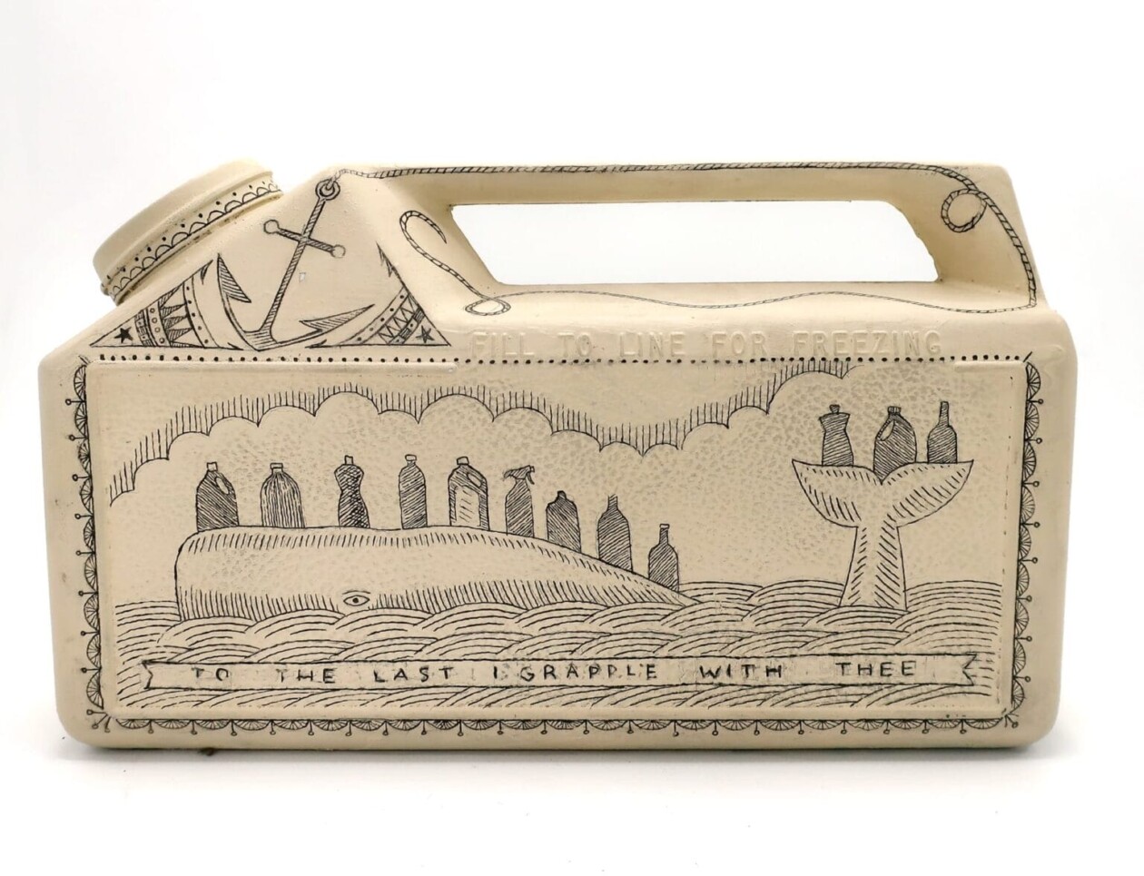 Plastic Scrimshaw, Carving Environmental Allegories On Discarded Waste, By Duke Riley (6)