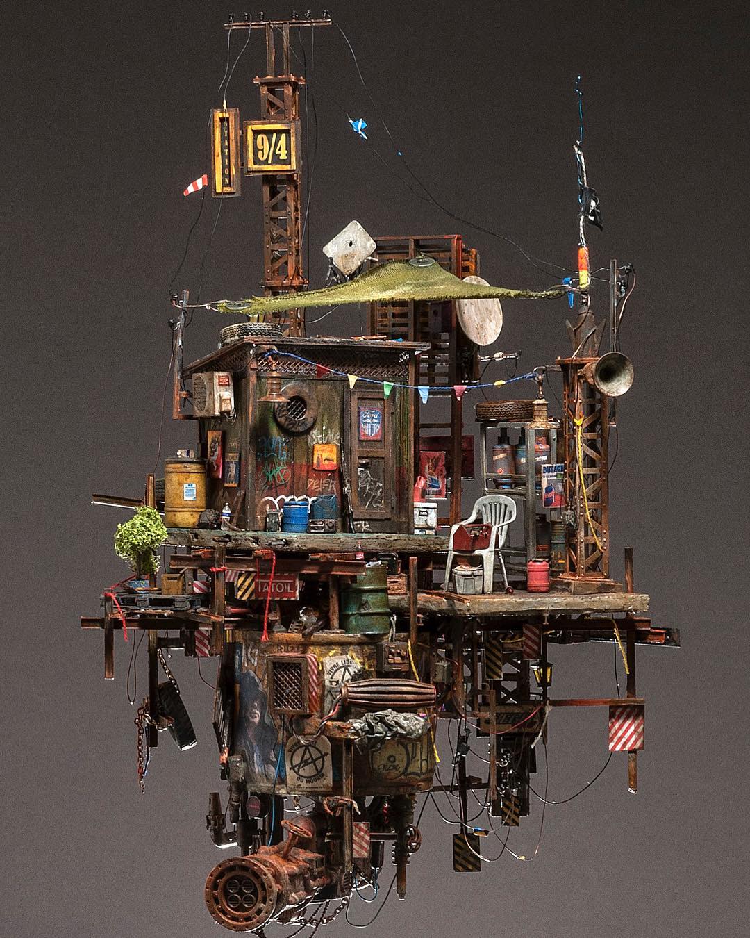 The Miniature Post Apocalyptic Worlds Of Simon Laveuve (1)
