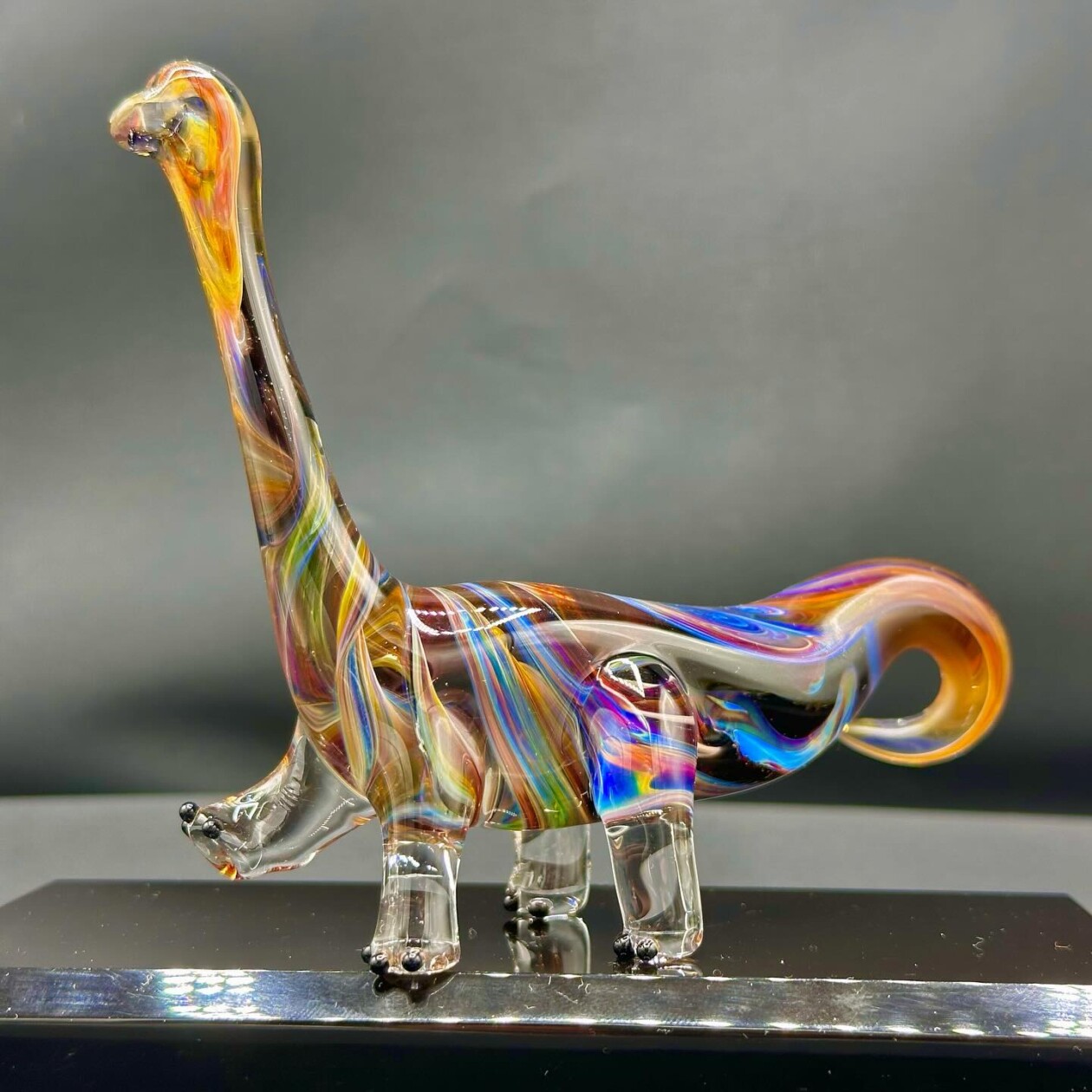 Dinosaur And Fossil Glass Sculptures By David White (11)