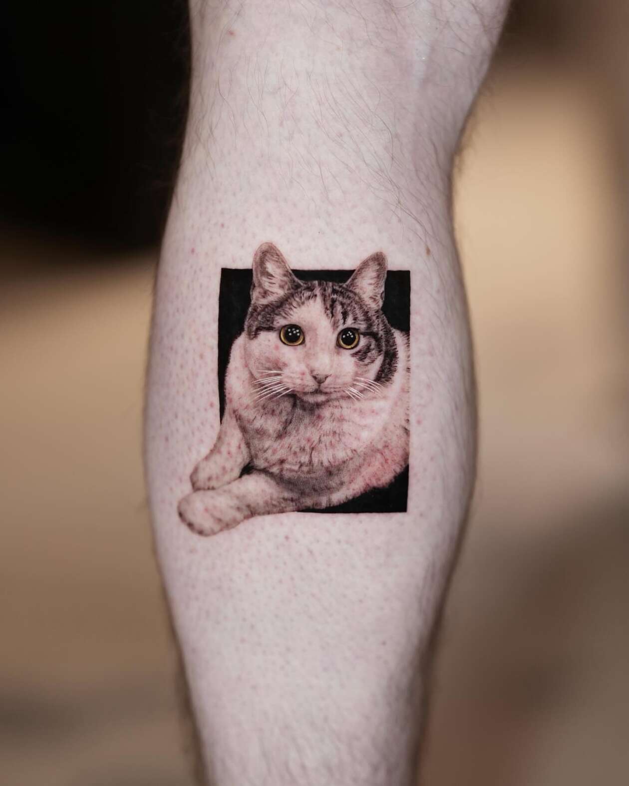 Hyper Realistic Pet Tattoos By Yeono (21)