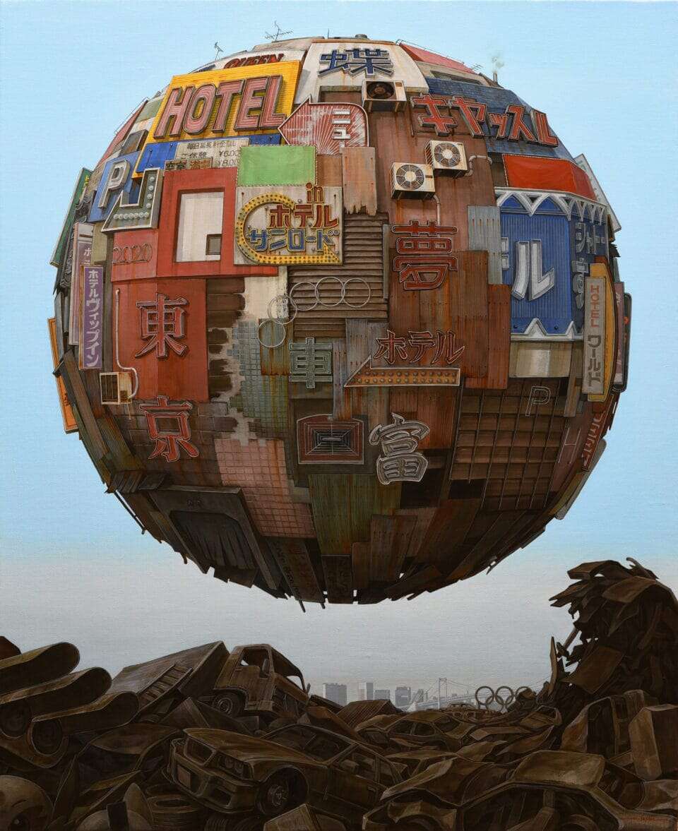 Masakatsu Sashie's Post Apocalyptic Sphere Paintings (5)
