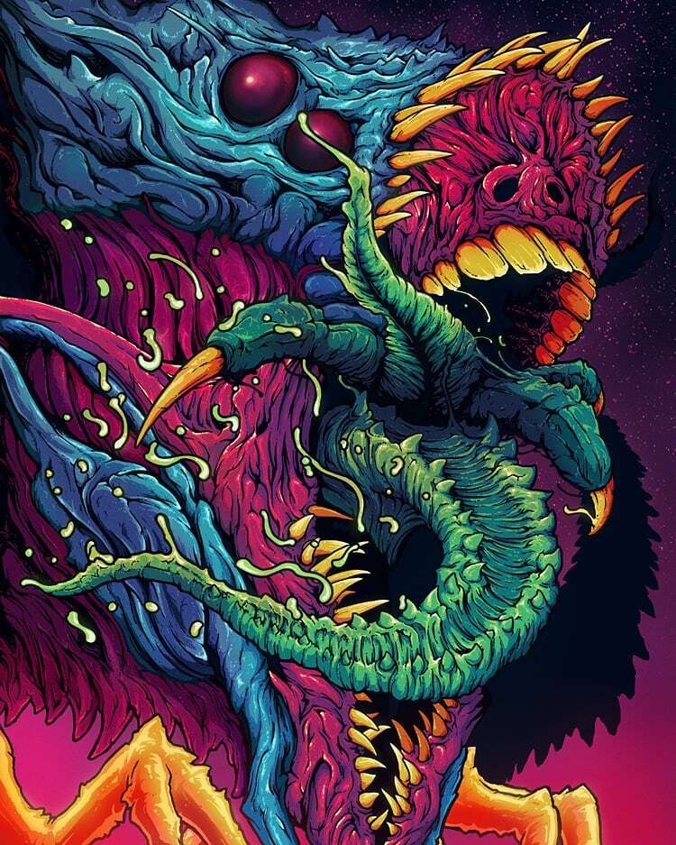 Brock Hofer’s Neon Monsters (2)