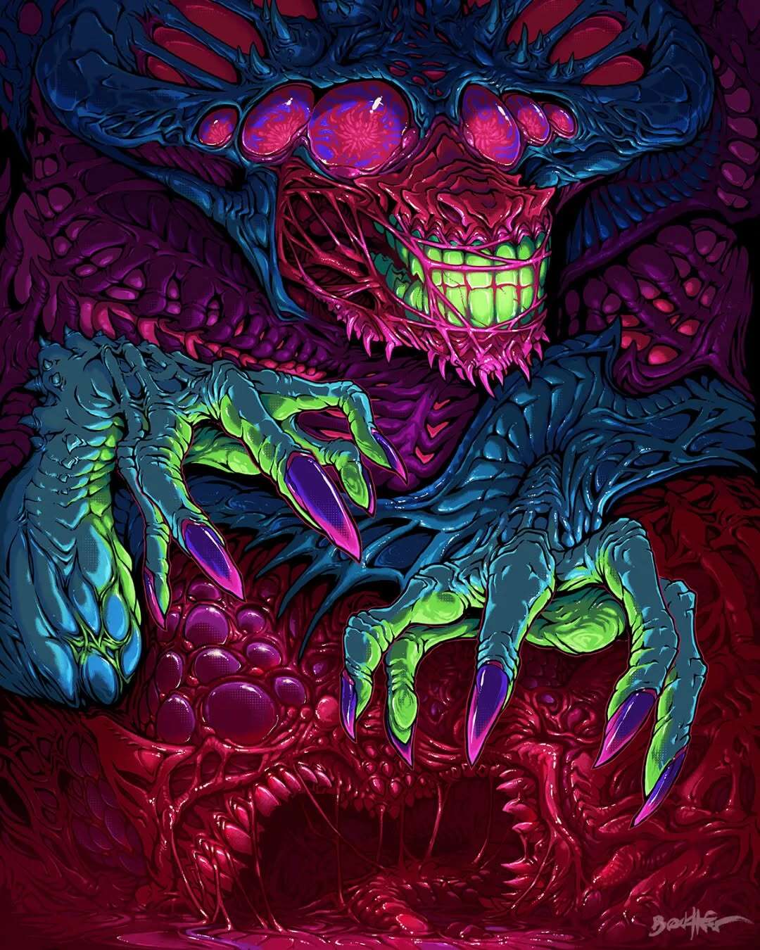 Brock Hofer’s Neon Monsters (4)