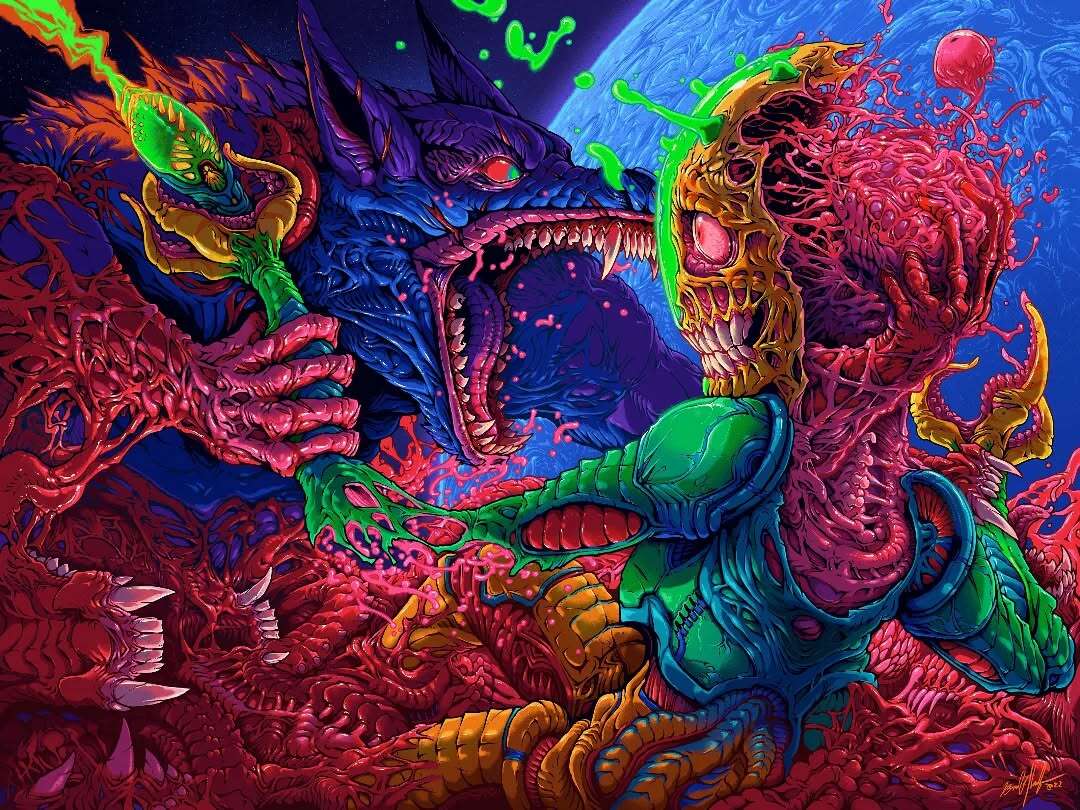 Brock Hofer’s Neon Monsters (5)