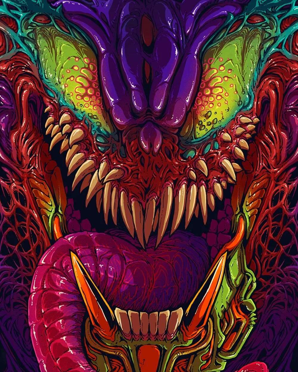 Brock Hofer’s Neon Monsters (9)