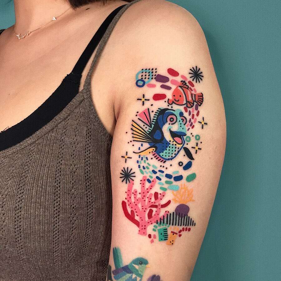 Gaëtan Le Gargasson’s Semi Abstract Animal Tattoos (1)
