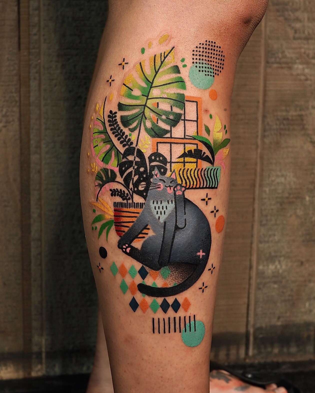 Gaëtan Le Gargasson’s Semi Abstract Animal Tattoos (12)