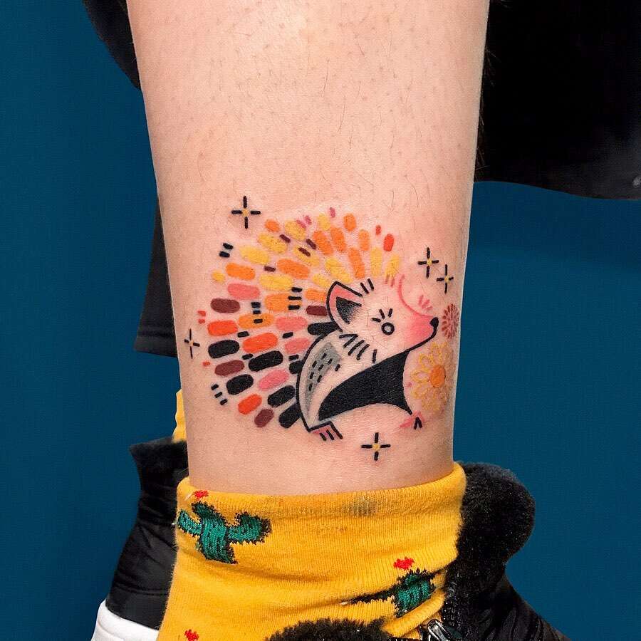 Gaëtan Le Gargasson’s Semi Abstract Animal Tattoos (2)