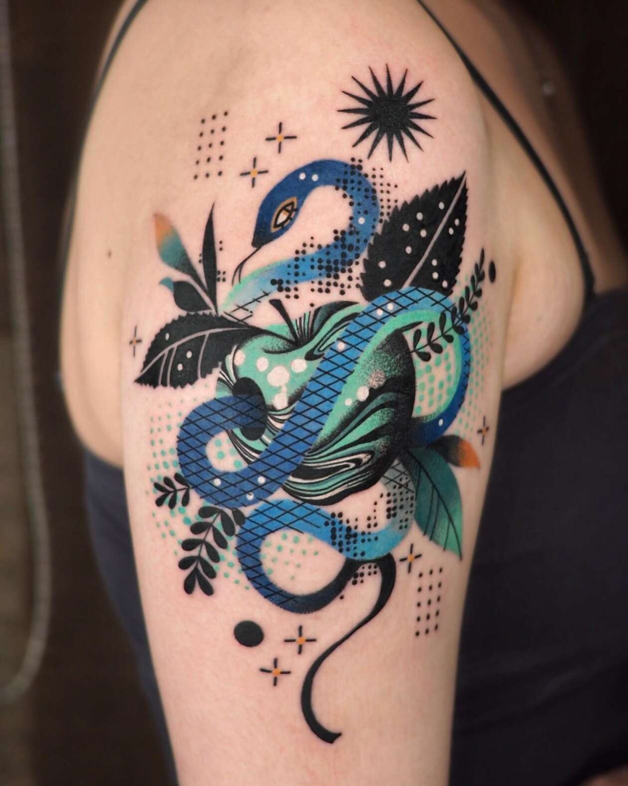 Gaëtan Le Gargasson’s Semi Abstract Animal Tattoos (22)