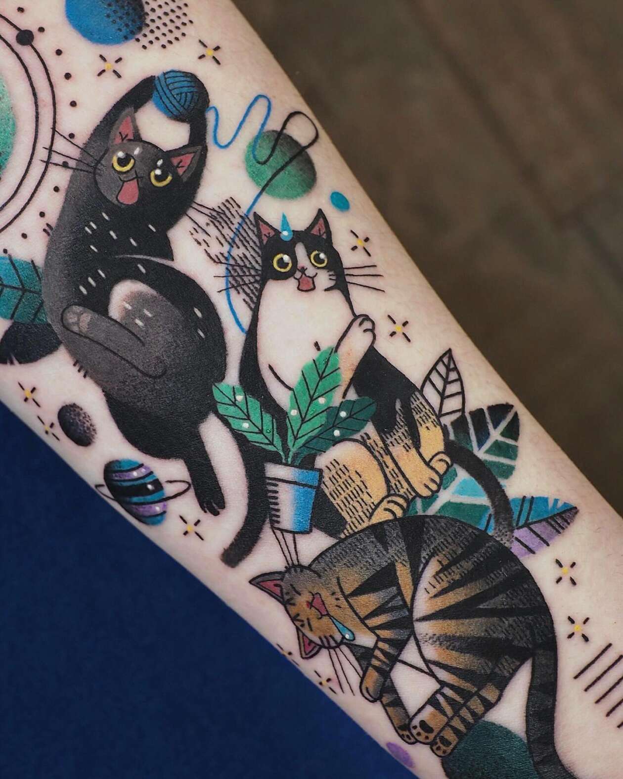 Gaëtan Le Gargasson’s Semi Abstract Animal Tattoos (28)